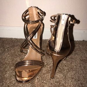 Steve Madden - Gold Heel Sandal